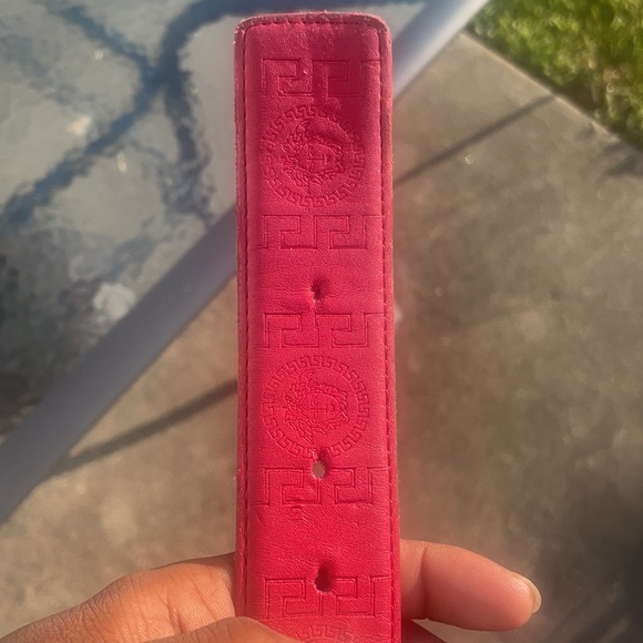 RED VERSACE BELT - Picture 4 of 8